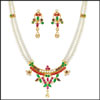 Ruby and Emerald Pearl Set - JPOCT077 - Click here to View more details about this Product